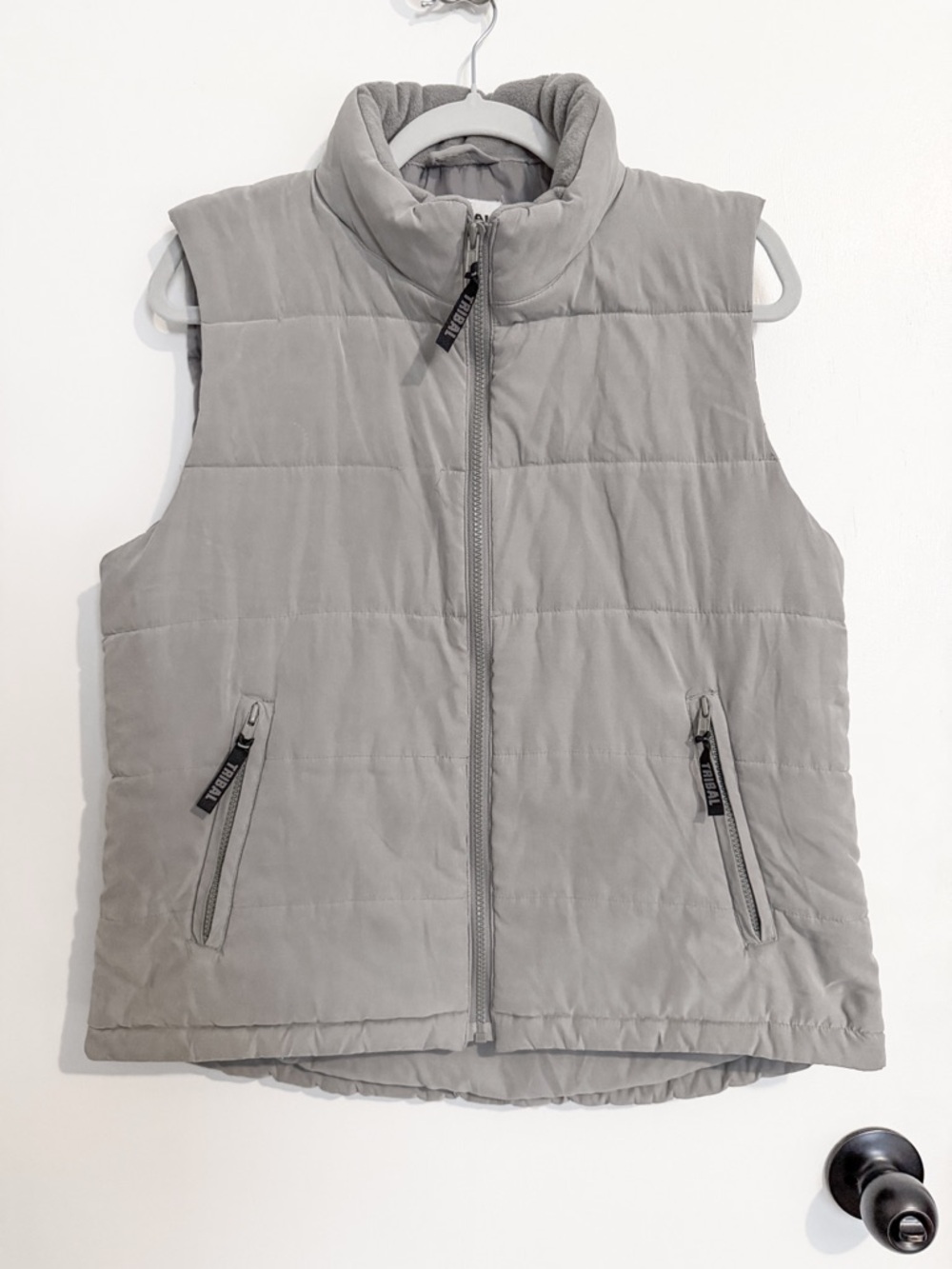Tribal Light Gray Quilted Jacket L/G